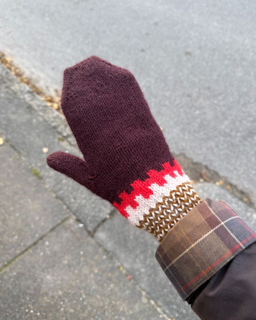 Bordeaux og beige Cross Set