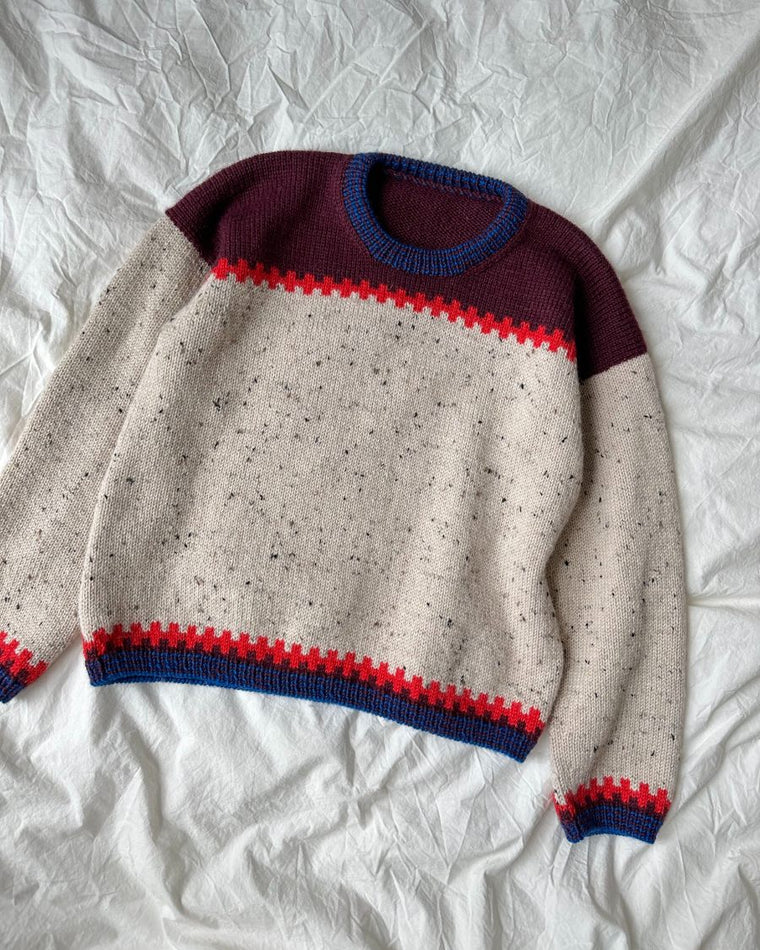 Strikkeprøve til Cross Sweater