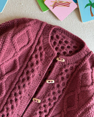 Bordeaux Dagmar Jacket Junior med 25 mm duffelknapper i træ