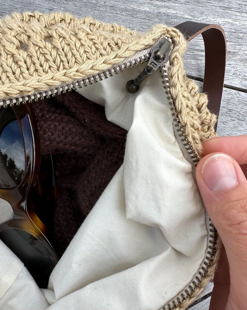 For 58 cm i natur med rund bund i Florence Bag
