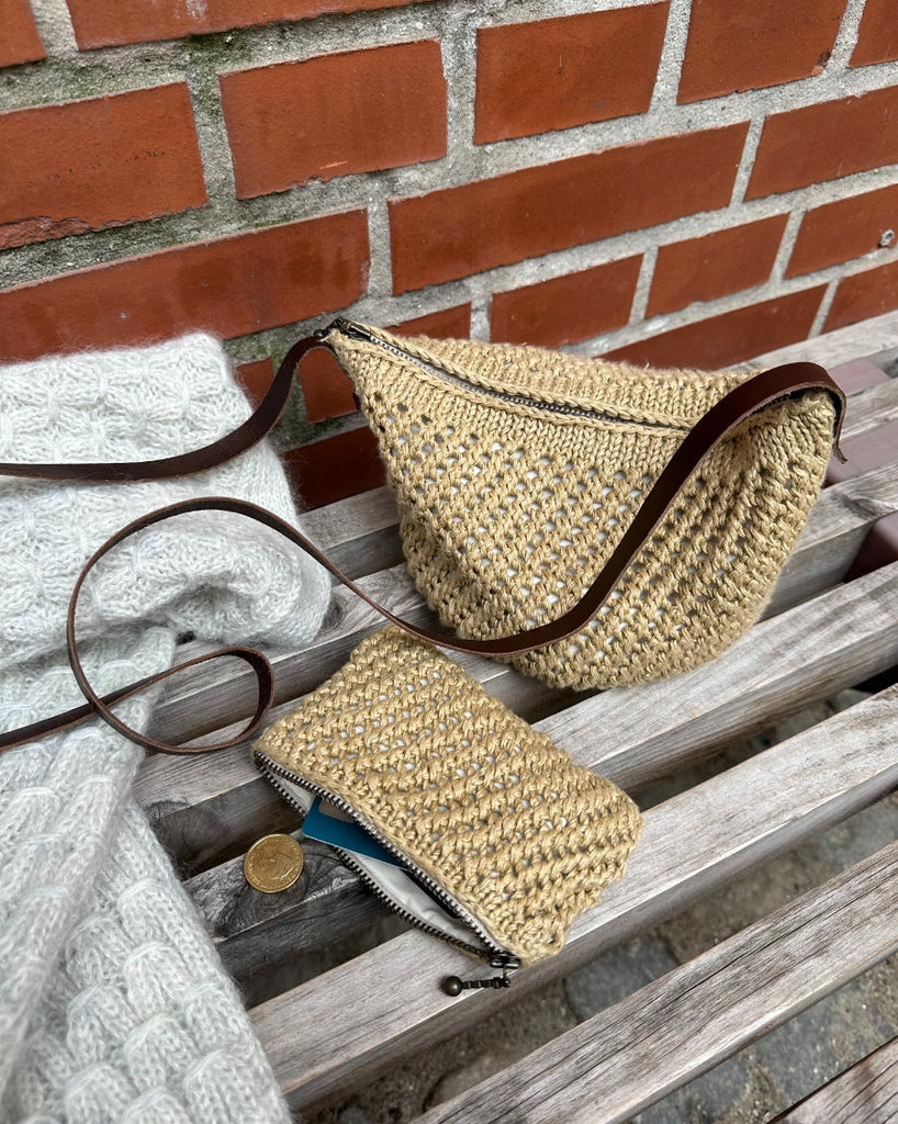 Beige Florence Bag og beige Florence Pung