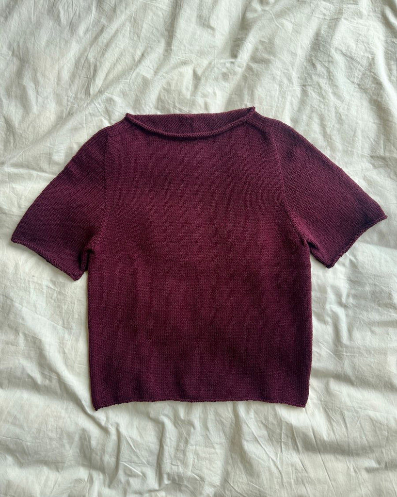 Liggende bordeaux Ivy Tee