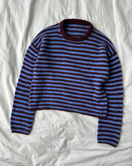 Blå og bordeaux Olga Blouse