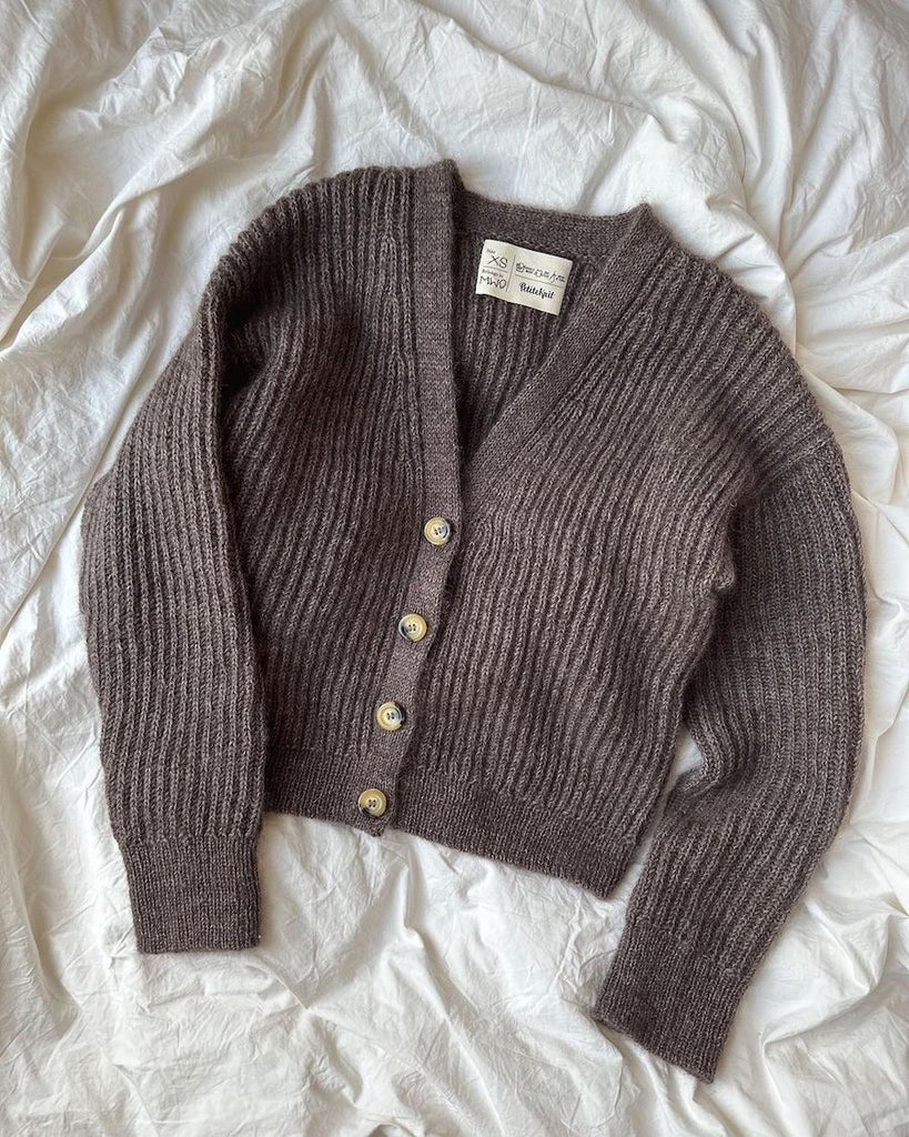 Liggende brun Agnete Cardigan 