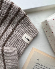 Friday sweater med foldet "petiteknit" label