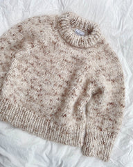 Liggebillede af brunnistret Marble Sweater