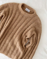 Liggebillede af beige Striber På Langs Sweater